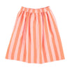 Piupiuchick Orange & Pink Stripes Knee Length W/ Front Pockets - Macaroni Kids