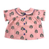 Piupiuchick Pink w/ Green Trees Peter Pan Collar Shirt - Macaroni Kids