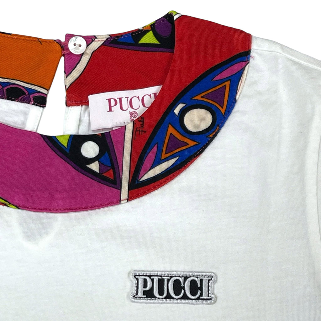 Pucci White Girls T-Shirt - Macaroni Kids