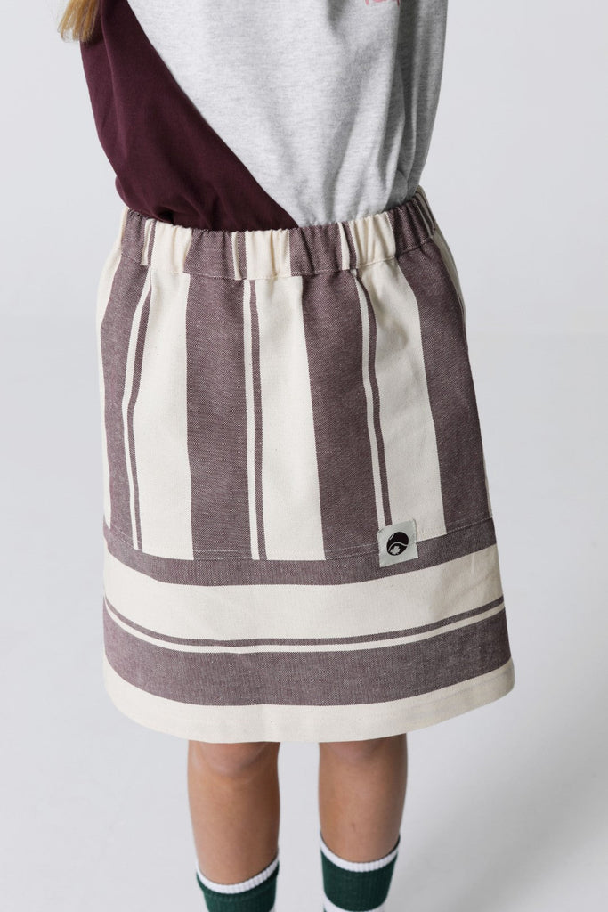 Raquette Crude/ Purple Clay Raquette Canvas Skirt - Macaroni Kids