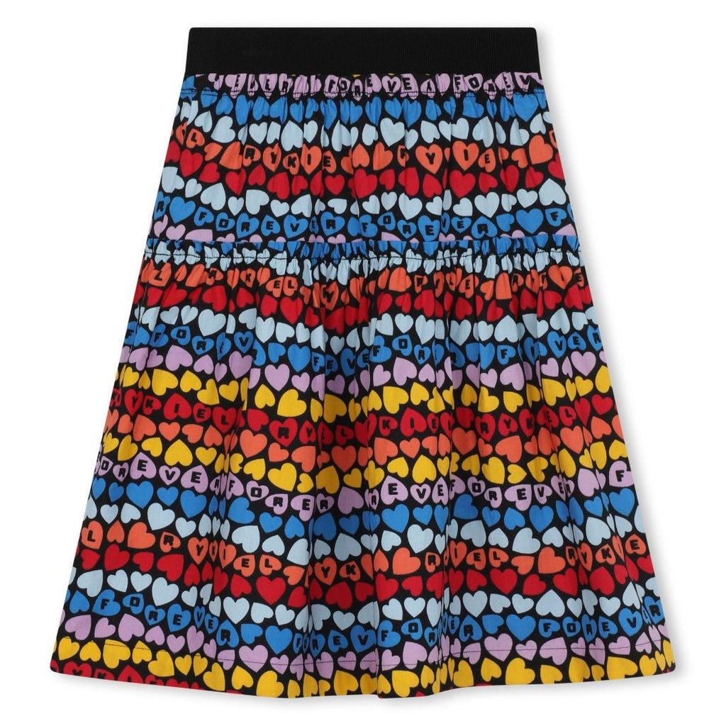 Sonia Rykiel Enfant Multi Multi Heart Print Skirt - Macaroni Kids