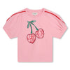 Sonia Rykiel Enfant Pink Open Sleeve Tee - Macaroni Kids