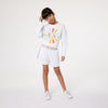 Sonia Rykiel Enfant White Sweatshirt - Macaroni Kids