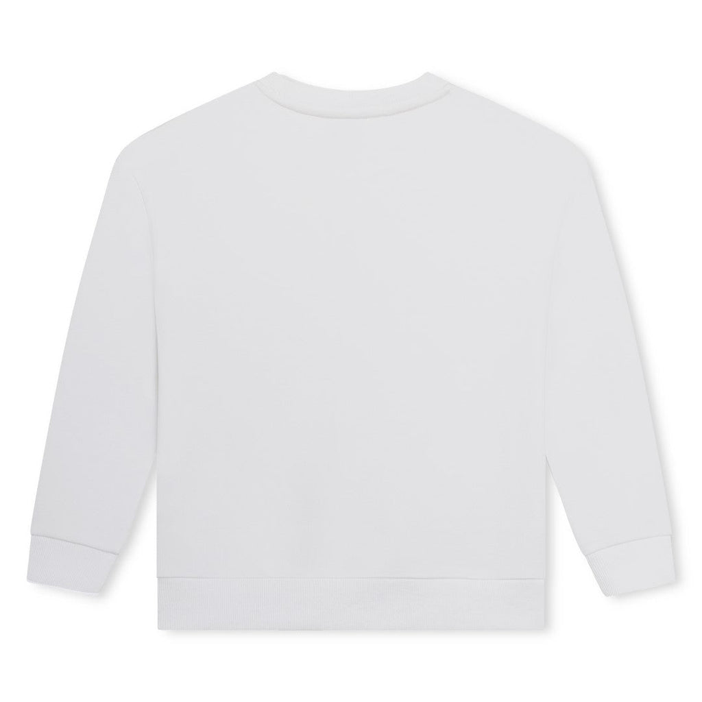 Sonia Rykiel Enfant White Sweatshirt - Macaroni Kids