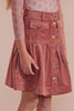 Steph Cord Misty Rose Fit & Flare Skirt - Macaroni Kids