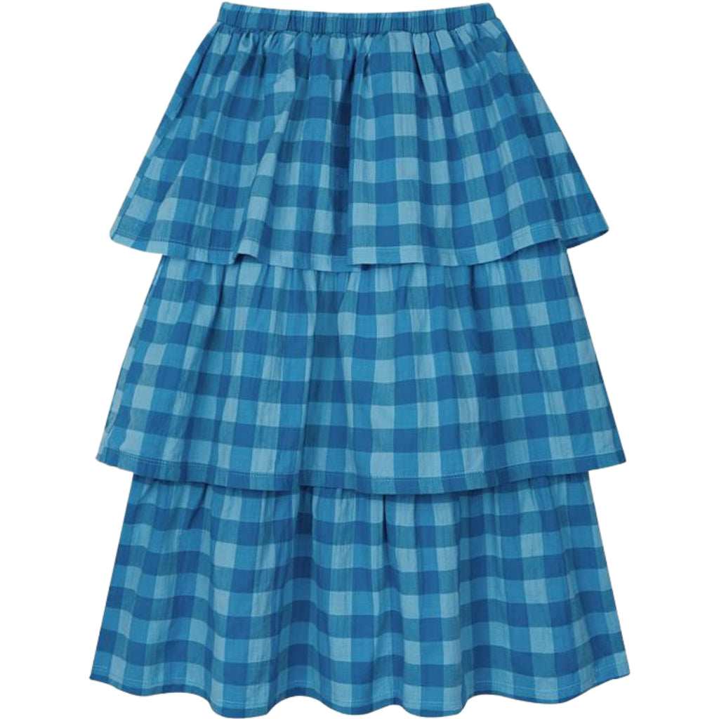 The Campamento Blue Checked Skirt - Macaroni Kids