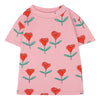 The Campamento Pink Tulips Short Sleeve Allover Kids Rib Tshirt - Macaroni Kids