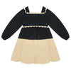 The Middle Daughter Black Queen Scallop, Close Neck Dress - Macaroni Kids
