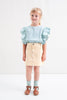 Tocoto Vintage Off White Twill Denim Color LONG Skirt - Macaroni Kids