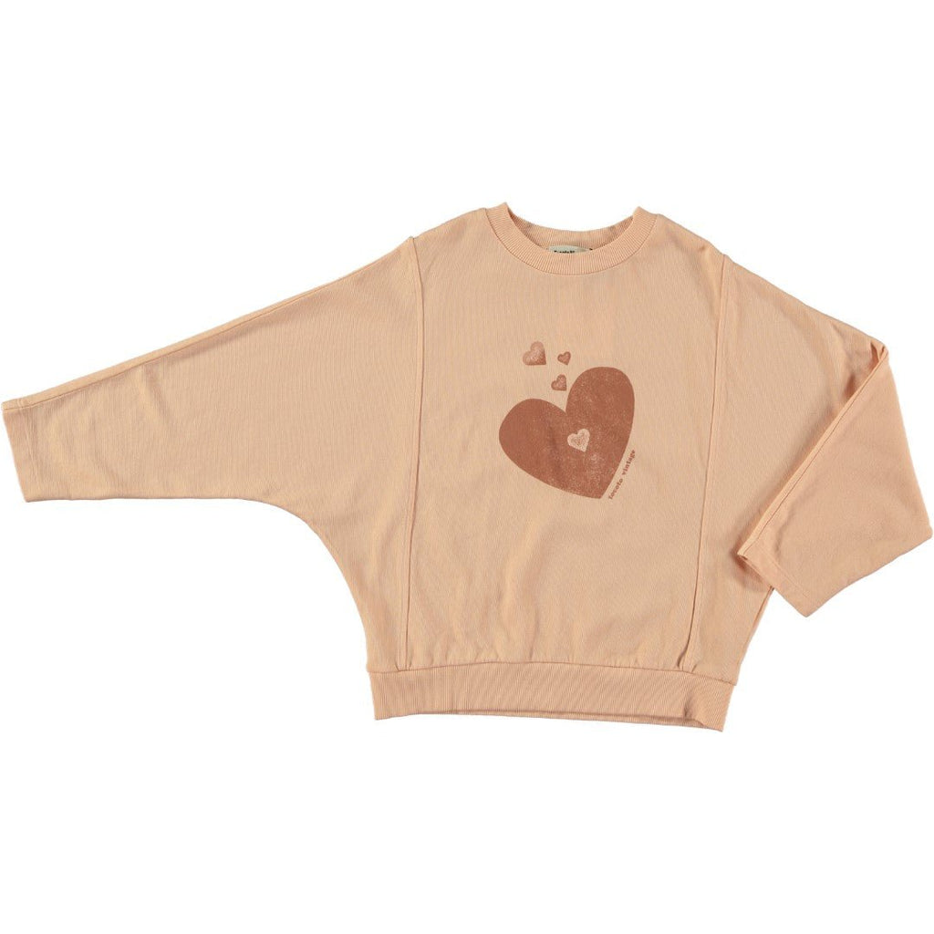 Tocoto Vintage Pink Kids Hearts Sweatshirt - Macaroni Kids